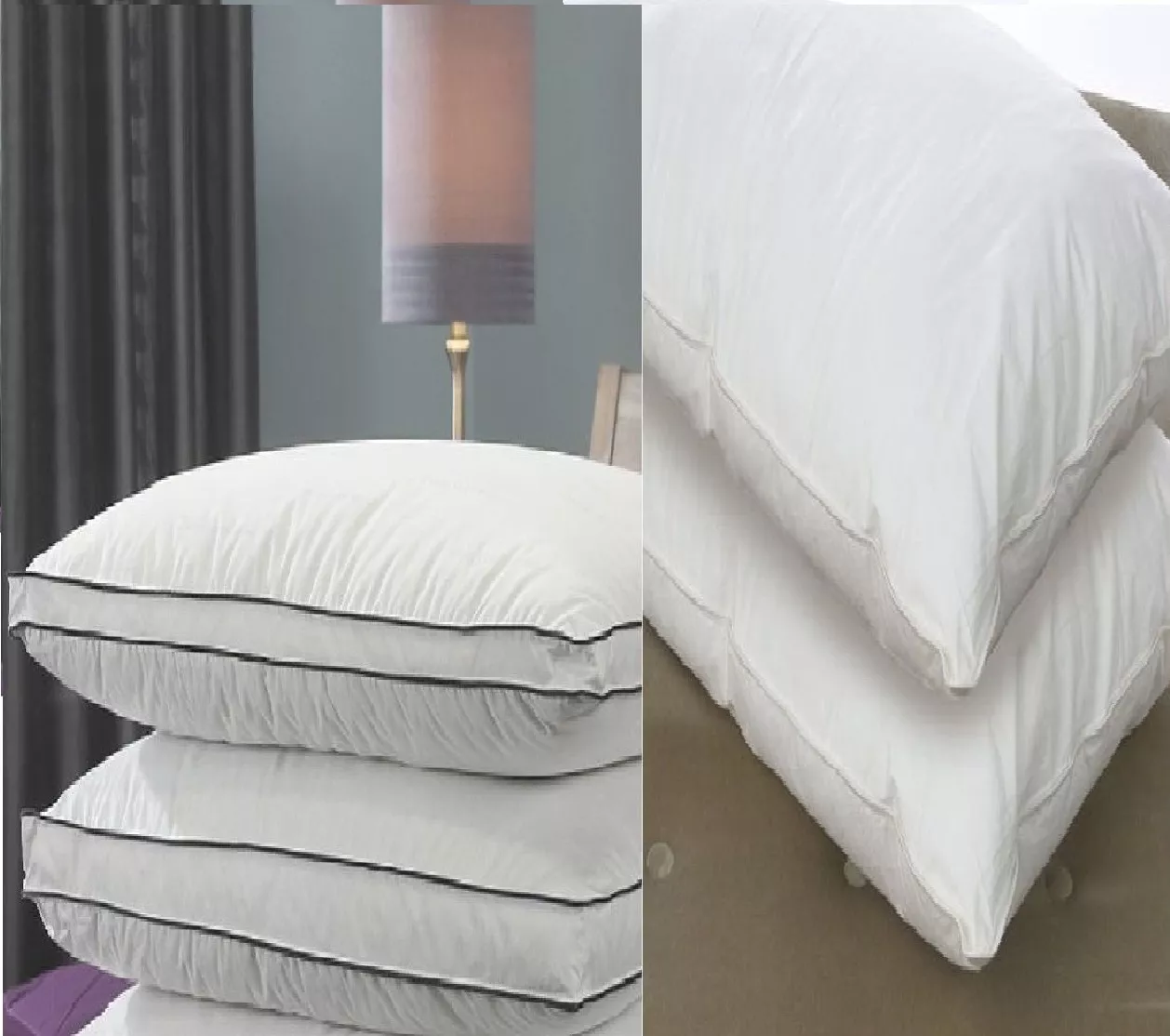 Pair of Pillows - 100% Goose Down , 40% Goose Down